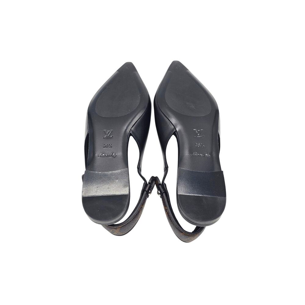 Louis Vuitton Legacy Slingback Ballerina Flats Black EU 36.5 US 6.5 - NWB $1100 - Picture 7 of 9